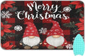 Red and Black Checkered Christmas Gnomes Ironing Mat for Table top Portable Ironing Pad Blanket for Washer Dryer Countertop Travel