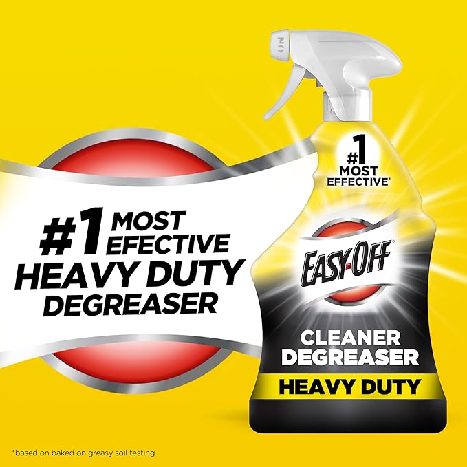 Easy-Off Heavy Duty Degreaser Cleaner Spray, 32 Ounce (Pack of 6)