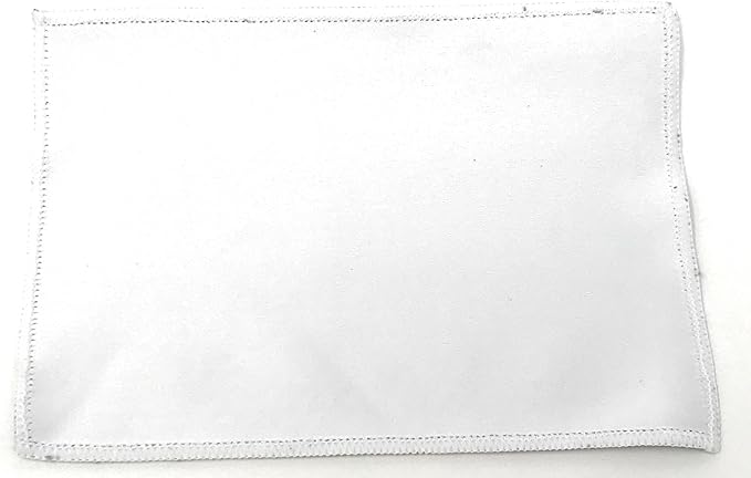 20 Bulk 7" x 5" Blank Tech Cleaning Micro-Fiber Cloths - Ready for Heat Press or Sublimation on One Side (Grey Plush on Back)