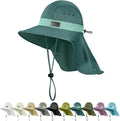 Sukeen Cooling Sun Hat for Men Women UPF50+ Wide Brim Fishing Hat with Neck Flap Adjustable Foldable Bucket Hat for Hiking