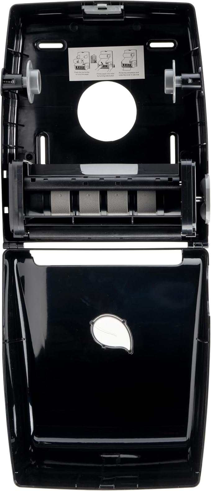 Winco TDAC-8K Commercial Wall Mount Paper Towel Dispenser, Auto-Cut 9" Sheets, Black