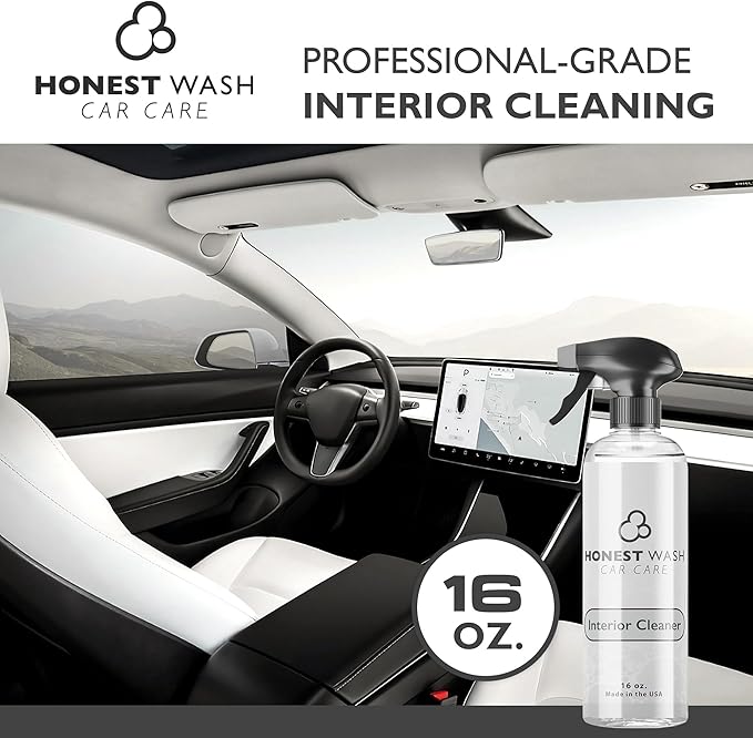 Interior Cleaner Cleans and Shines Rubber, Plastic, and Vinyl | All-Purpose Interior Cleaner for Dashboards, Door Panels, and More | Dries Quickly to a Non-Stick Finish (16 Fl Oz (Pack of 1))
