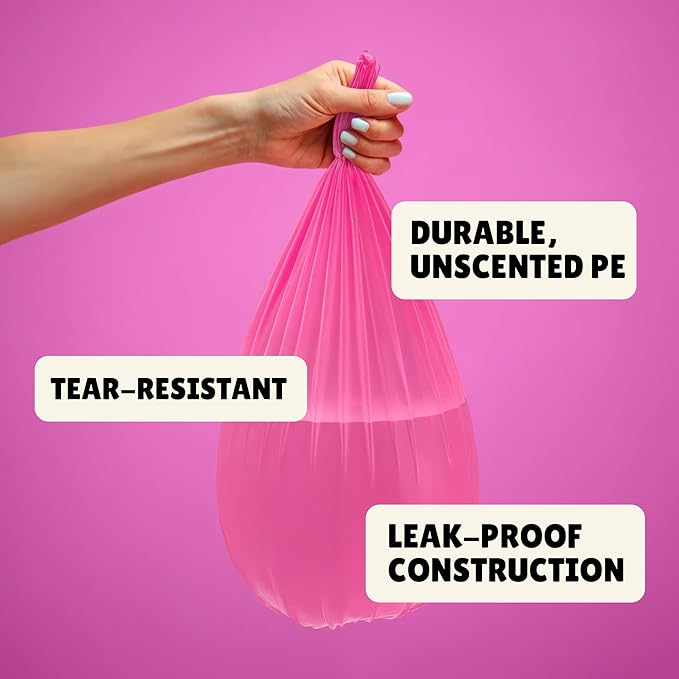 FORID Small Trash Bags 1.2 Gallon Colored - Extra Thick Mini Garbage Bags Unscented,Strong Plastic Wastebasket Liners for Bathroom Bedroom Office and Car,150 Bags Multi Colored
