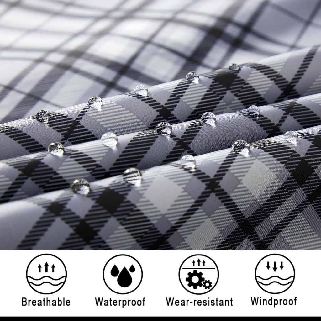 salamra Hooded Rain Poncho Waterproof Raincoat Jacket for Men/Women/Adults with Pocket