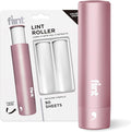 Flint Rose Gold Retractable Mini Lint Roller with 90 Extra Sticky Sheets, Small and Portable Lint Roller, Ideal Pet Hair Remover, Travel Lint Rollers for pet Hair Extra Sticky