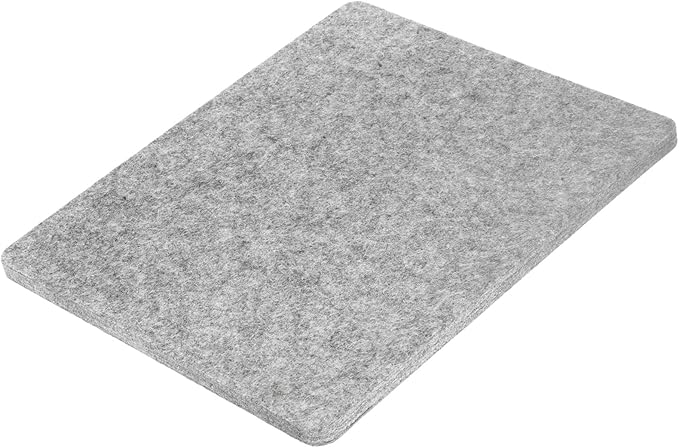 PATIKIL Wool Pressing Mat, 14" x 12" Wool Ironing Pad Blanket 0.5" Thickened Heat Resistant Quilting Ironing Pad for Quilters Sewing Craft, Grey