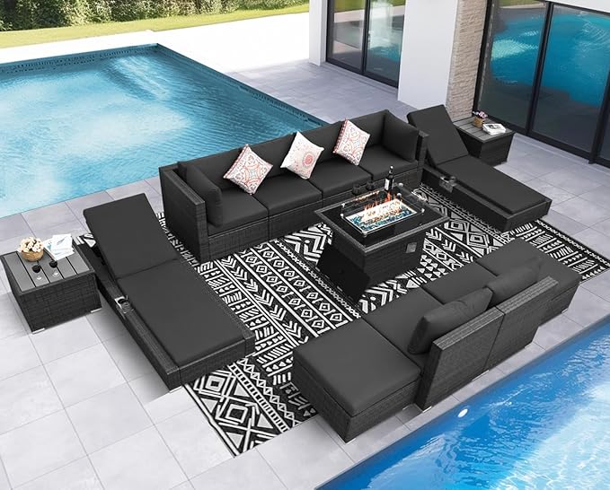NICESOUL 13 Piece Patio Set