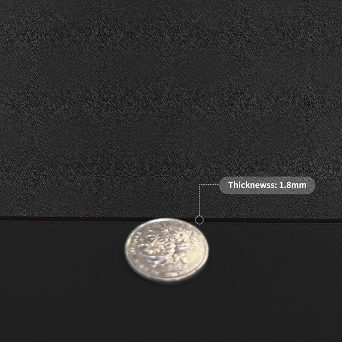Cover for Dresser Top - 12x88 Inch Waterproof Easy to Clean Can Conceal Flaws Protector The Table Top from Scratches Used for Coffee Table Dresser(Black+Black 12x88)