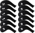 Golf 12pcs Thick Synthetic Golf Iron Head Covers Set Headcover Fit All Brands Callaway Ping Taylormade Cobra Etc. Also Custom Name