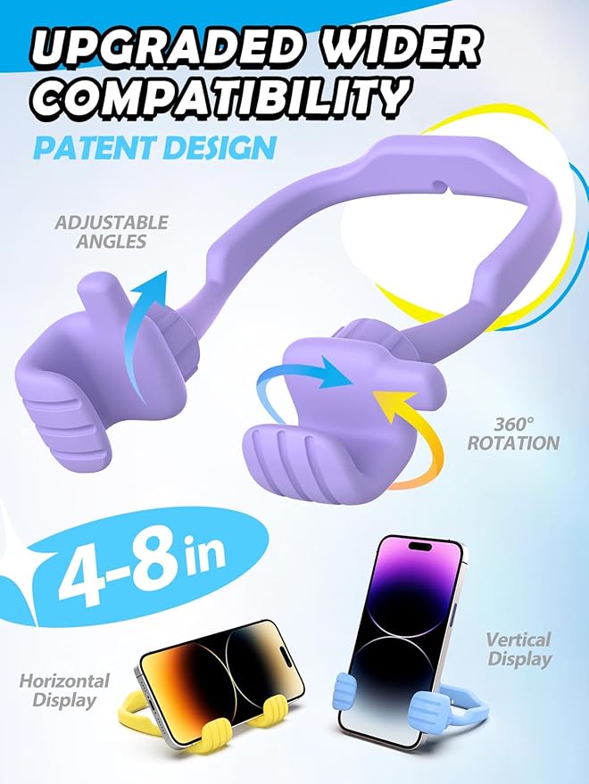 Stocking Stuffers for Teens Girls Kids Boys: Gifts for Men Women Thumbs Up Lazy Cellphone Holder for Desk Funny Gifts for Adults Teenager Mom Husband Friends Stuff Who Have Everything Christmas Ideas