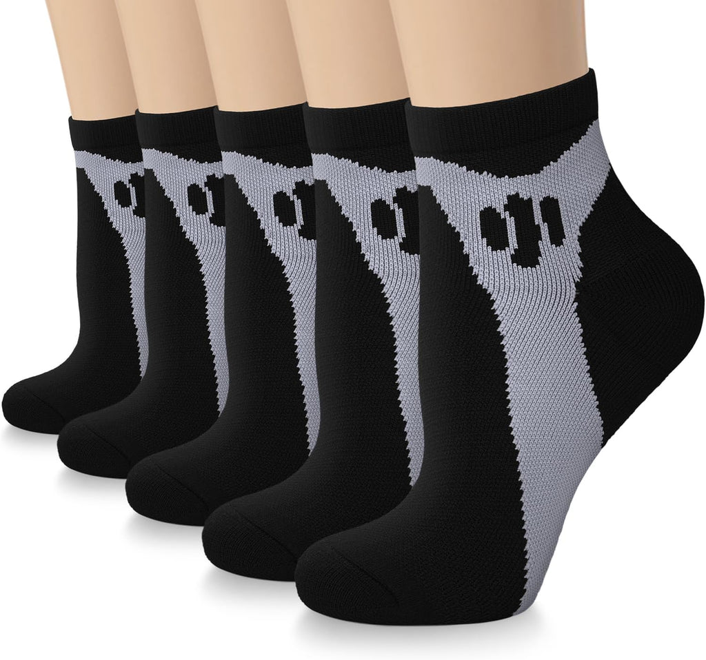 Iseasoo Copper Compression Socks for Men & Women – Plantar Fasciitis Relief, Ankle Support & Circulation – Running & Recovery