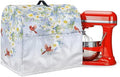 Cardinal Bird with Flower Mixer Dust Covers 4.5-5 Quart Stand Mixer Covers Protector Accessories Kitchen Decoration