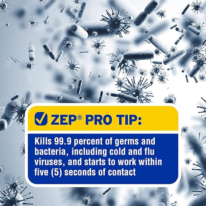 Zep Commercial Quick Clean Disinfectant - 1 Gallon (Case of 2) - ECZUQCD1282