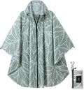 Rain Poncho Jacket Coat Hooded Zipper Style for Women/Men/Adult with Pocket