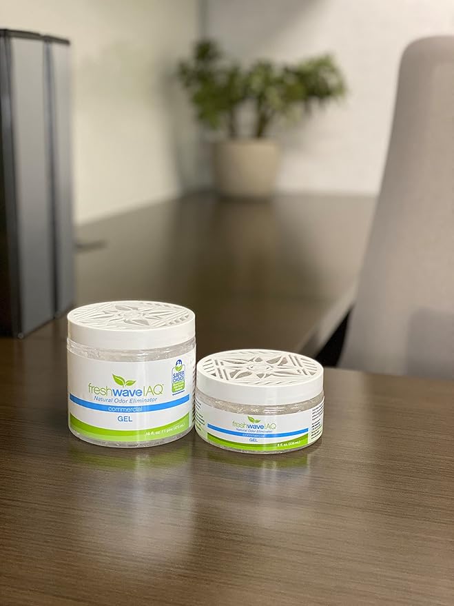 Fresh Wave IAQ Commercial Odor Eliminating Gel, 16 Fl. Oz. | Pack of 3 | Odor Absorbers for Home | Safer Odor Relief | Natural Plant-Based Odor Eliminator | Replace Every 15-60 Days