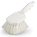 SPARTA 3662000 Flo-Pac Plastic Handle Utility Scrub Brush, Nylon Bristles, 2" Bristle Trim, 8" Length, White (Pack of 12)