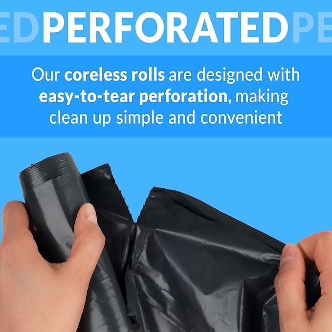 Reli. 16-25 Gallon Trash Bags | 500 Bags | Black | Home, Kitchen | Strong | Garbage