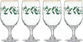 Lenox 849606 Holiday 4-Piece Iced Beverage Glass Set, Christmas Dinnerware, Hosting
