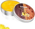 PIPIHUA Beeswax Polish and Conditioner for Wood Furniture - Waterproof & Restorer Wood Wax, Multipurpose Beeswax Furniture Polish and Cleaner for All Types and Colours, Lemon(100g with Sponge)