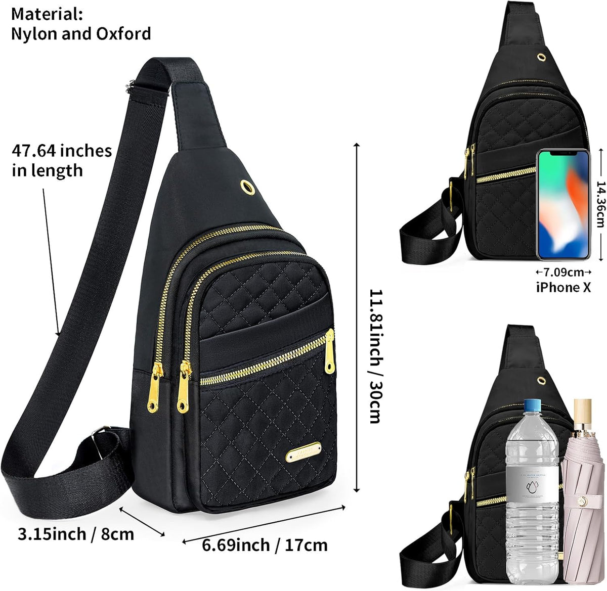 Small Sling Bag For Women Men Casual Crossbody Sling Backpack
