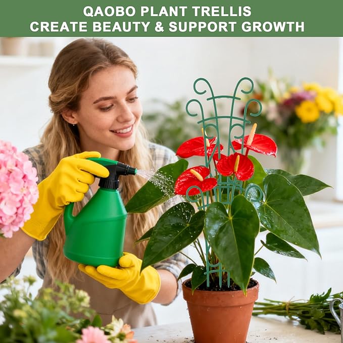 10 Pack Indoor Plant Trellis for Potted Plants, Stackable Garden Trellis for