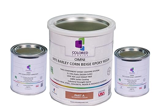 colored epoxies Barley Corn Beige Epoxy Resin for Bar Tops, Table Tops, Wood, Concrete, Epoxy Art & Crafts 1.5 Gallon
