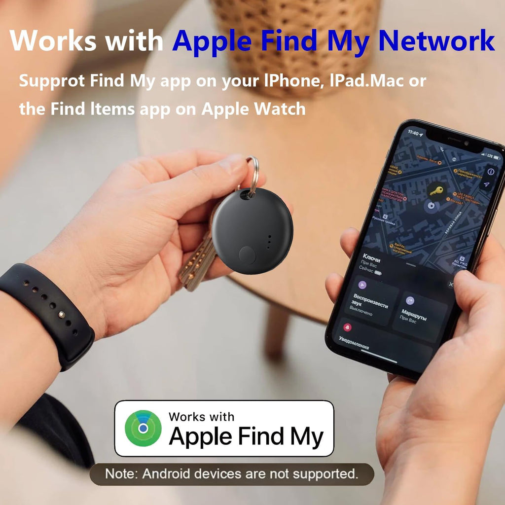 Air Tracker Tag-4 Pack,Smart Bluetooth Tracker,Smart Tag Item Finders Works with Apple Find My (iOS only) App,Air Tracker Tracking Device,Keys Finder and Item Locator for Bags,Luggage,Pets
