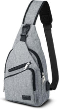 AMJ Crossbody Sling Bag Men Women, Casual Shoulder Backpack, Chest Daypack Satchel for Hiking Travel