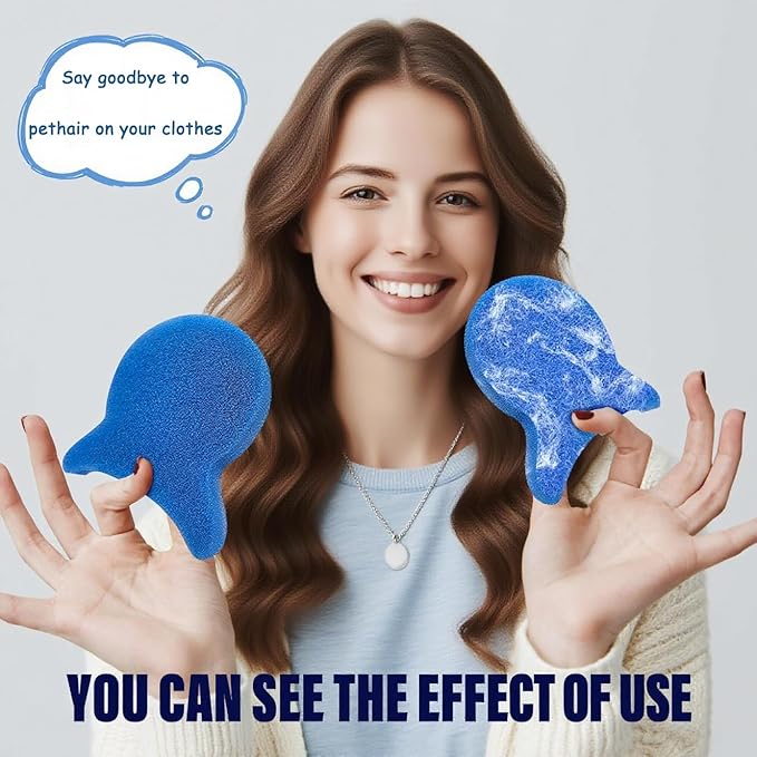 6PCS Reusable Pet Hair Remover for Laundry - Washing Machine Lint Catcher & Dryer Balls, Effectively Removes Dog Cat Hair Fur from Clothing Bedding, Dander Lint Remover Tool,Pet Hair Catcher