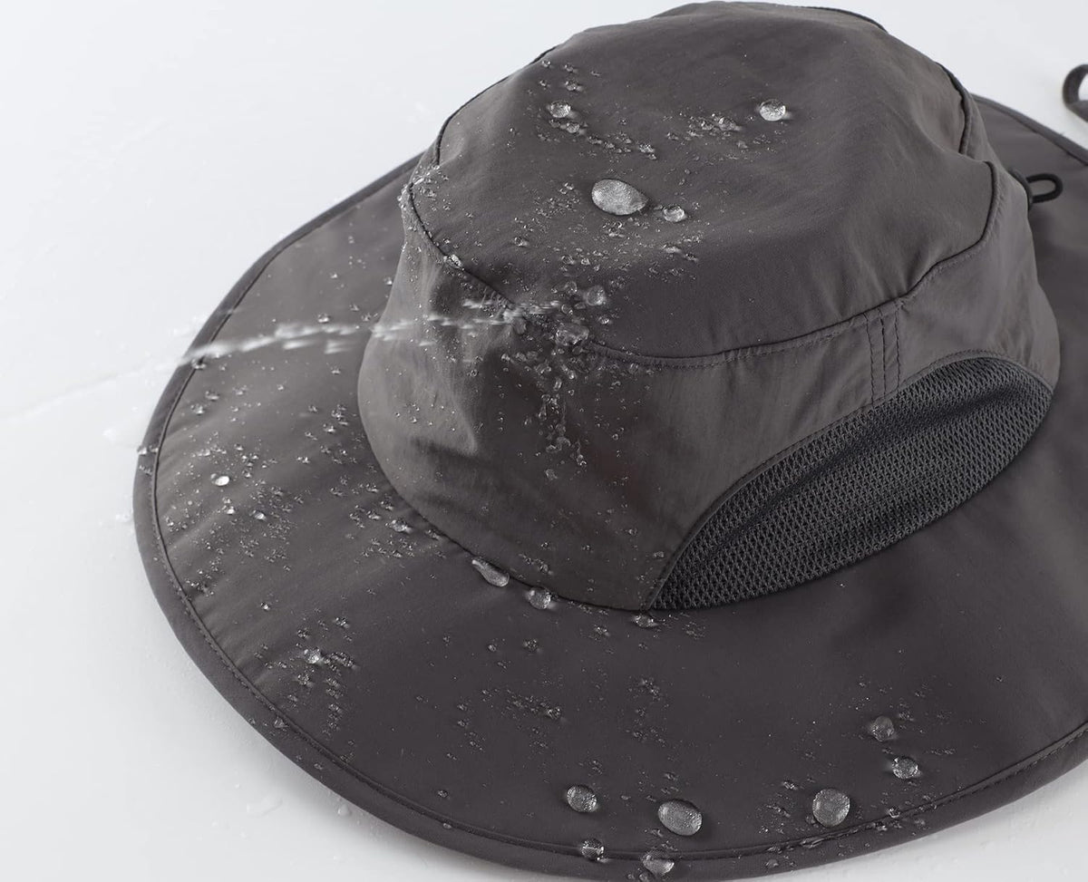 Home Prefer UPF50+ Mens Sun Hat Wide Brim Fishing Hat for Men UV Protection Womens Beach Bucket Hat for Golf Hiking Gardening
