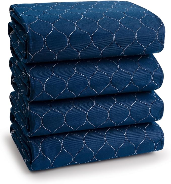 Alsunny® Waterproof Bed Pads 36x52 Inch(4Pack),Hide Stains Pads for Beds for Incontinence Adults,Non Slip Heavy Absorbency Bed Pads for Elderly,Bed Protector Pads,Reusable Bed Pads Washable Waterproof