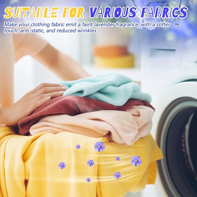 600 Count Flax Scent Dryer Sheets Fabric Softener Fresh Scent Dryer Sheets Bulk Naturally Softens and Removes Static Cling, Ideal for Large Households, Sensitive Skin