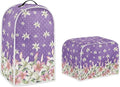 Flower Blender Dust Cover, 2 Slice Toaster Small Kitchen Appliance Cover, Anti Fingerprint and Oil Proof, Universal Fit -L