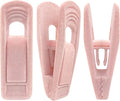 Light Pink Velvet Hanger Clips (60-Pack), Non-Slip Strong Hanger Clips for Velvet, Pants, Skirts & Thin Clothes
