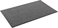 Kempf Water Retainer Entrance Mat, Indoor Outdoor Rubber Rug, Moisture Trapping, Absorbent Mat, 18 by 30-inch, Black