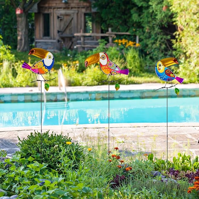 Decorative Garden Stakes, Waterproof Spring Garden Stakes Decorative