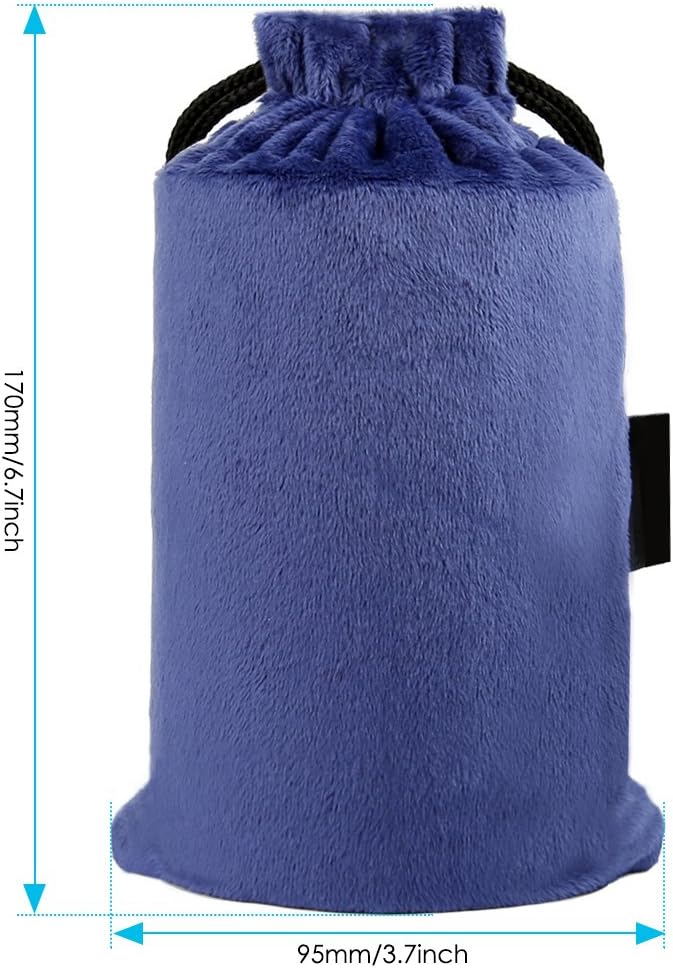 urophylla Inflatable Travel Pillow for Airplane, Soft Velvet Inflatable Travel Neck Pillow for Airplanes, Train, Car, Home and Office with Packsack & Comfortable Velvet - Blue