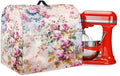 Retro Rose Print Mixer Covers Kitchen Small Appliance Dust Cover Compatible with 4.5-5 Quart Mixer Universal Size Colorful