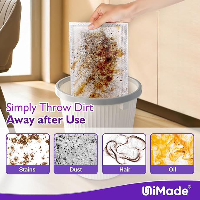 100 Count Mop Pad Refill Compatible with Swiffer WetJet, Disposable Multi-Layers Mopping Pads for All Hard Surface, Especially Hardwood Floor, Super Absorbent Spray Mopping Pad Refills