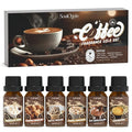 Coffee Fragrance Oils Set, Essential Oil for Diffuser, Diffuser Oil, Use for Soap Candle Making,Caramel Apples, Pumpkin Pie, Candy Corn, Halloween Cookies, Popcorn Balls, Snickers Bars