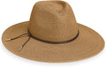 Wallaroo Hat Company Women’s Monetecito Fedora – UPF 50+ UV Protection, Wide Brim, Medium Size, Packable, Adjustable Sun Hat