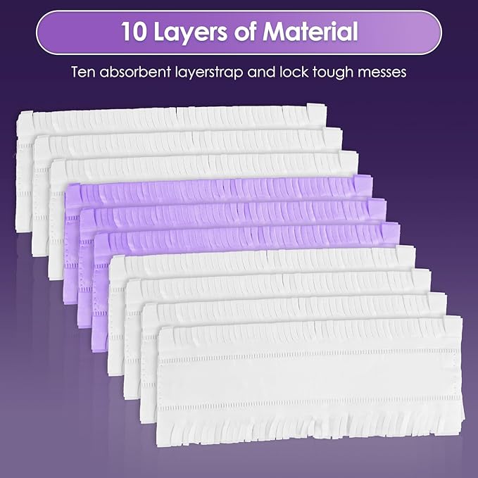 (25 Pack) Replacement Power Mop Pads for Swiffer PowerMop, Disposable PowerMop Mopping Pad Refills Compatible with Swiffer PowerMop, Multi-Surface Mop Pad Refills for Floor Cleaning