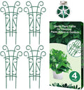 Plant Trellis for Potted Plants 4 Pack Stackable Indoor Outdoor Climbing