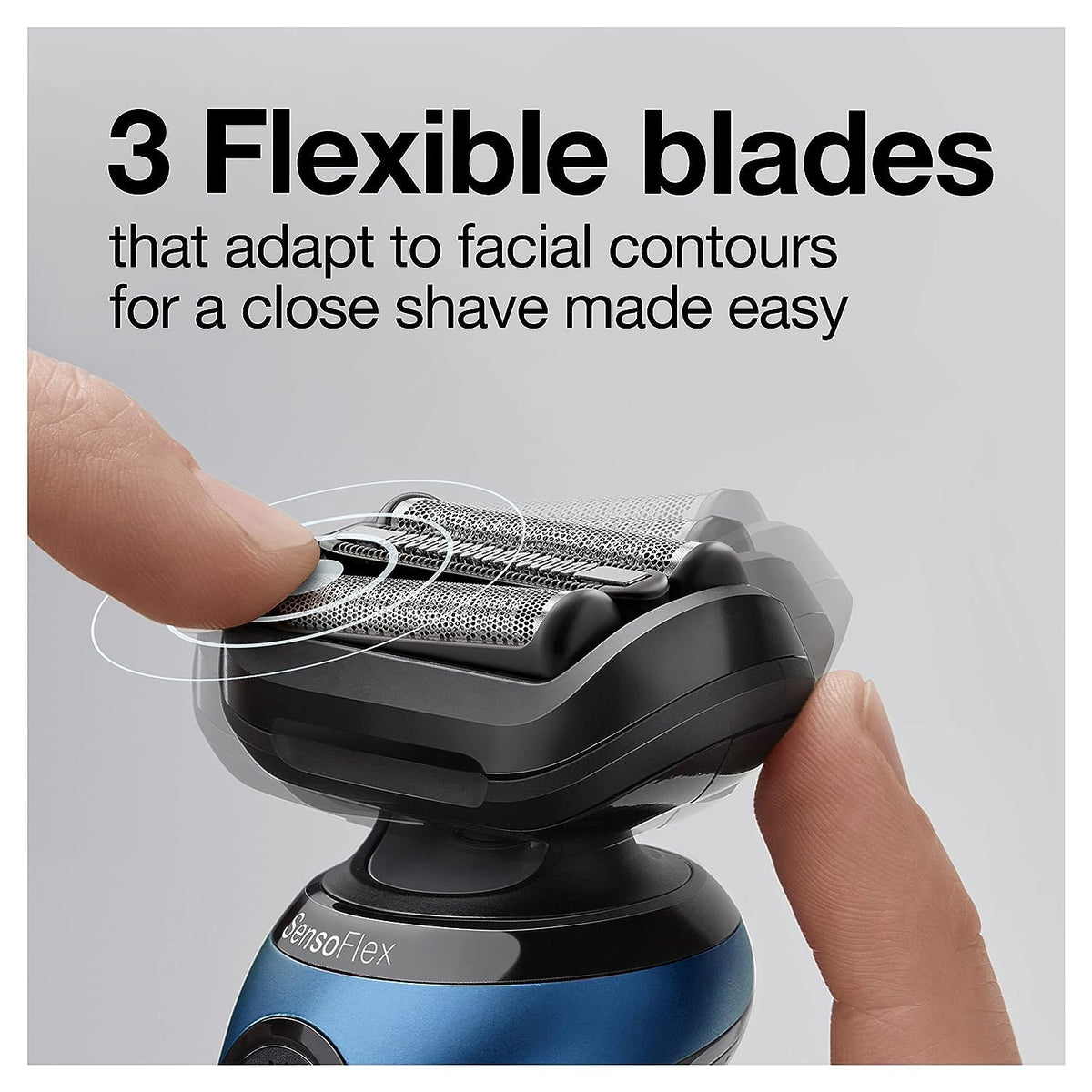 Braun Series 6 6040cs Electric Shaver with Charging Stand, Precision Trimmer, Wet & Dry, Rechargeable, Cordless Foil Shaver, Blue