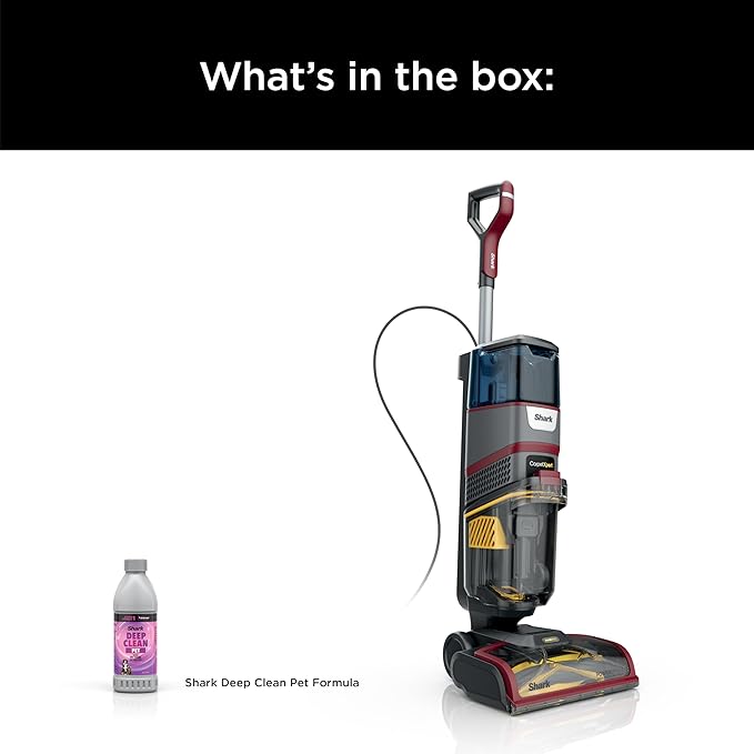 Shark CarpetXpert HairPro Upright Carpet Cleaner, Perfect for Pets, Lightweight & Powerful, Dirt, Grime, Hair & Odor Removal, Carpet Shampooer, Pet Cleaning Solution, Magenta, EX221BRN