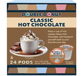 Double Donut Coffee Hot Chocolate Pods for Keurig K Cups Brewers, Single Serve Classic Hot Cocoa Pods, 24 Count