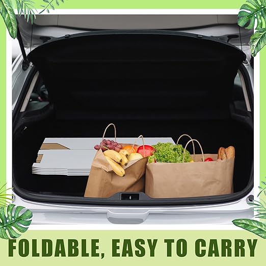 10 Pack 30 Gallon Corrugated Cardboard Trash Cans Bulk for Events Parties Disposable and Reusable Cans Bottle Recycling Bins with 20 Garbage Bags White Garbage Boxes for Outdoor Events