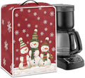 Christmas Coffee Maker Cover, Cute Snowman Coffee Dust Cover, Xmas Mixer Appliance Protector