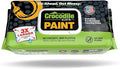 Crocodile Cloth Paint Cleaning Wipes – 100 Count (15" x 10") Heavy-Duty Cleaning Cloths for Paint Prep & Cleanup, Removes Paint, Adhesive, Caulk – Ideal for Painters, Contractors, Artists & DIY Work