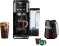Ninja DualBrew Pro Hot & Iced Coffee Drip Coffee Maker (Renewed) | Compatible with K-Cup Pods | 3 Brew Styles (Classic, Rich, & Iced) | 70oz Removable Reservoir & Dishwasher Safe | Black | 14-Cup